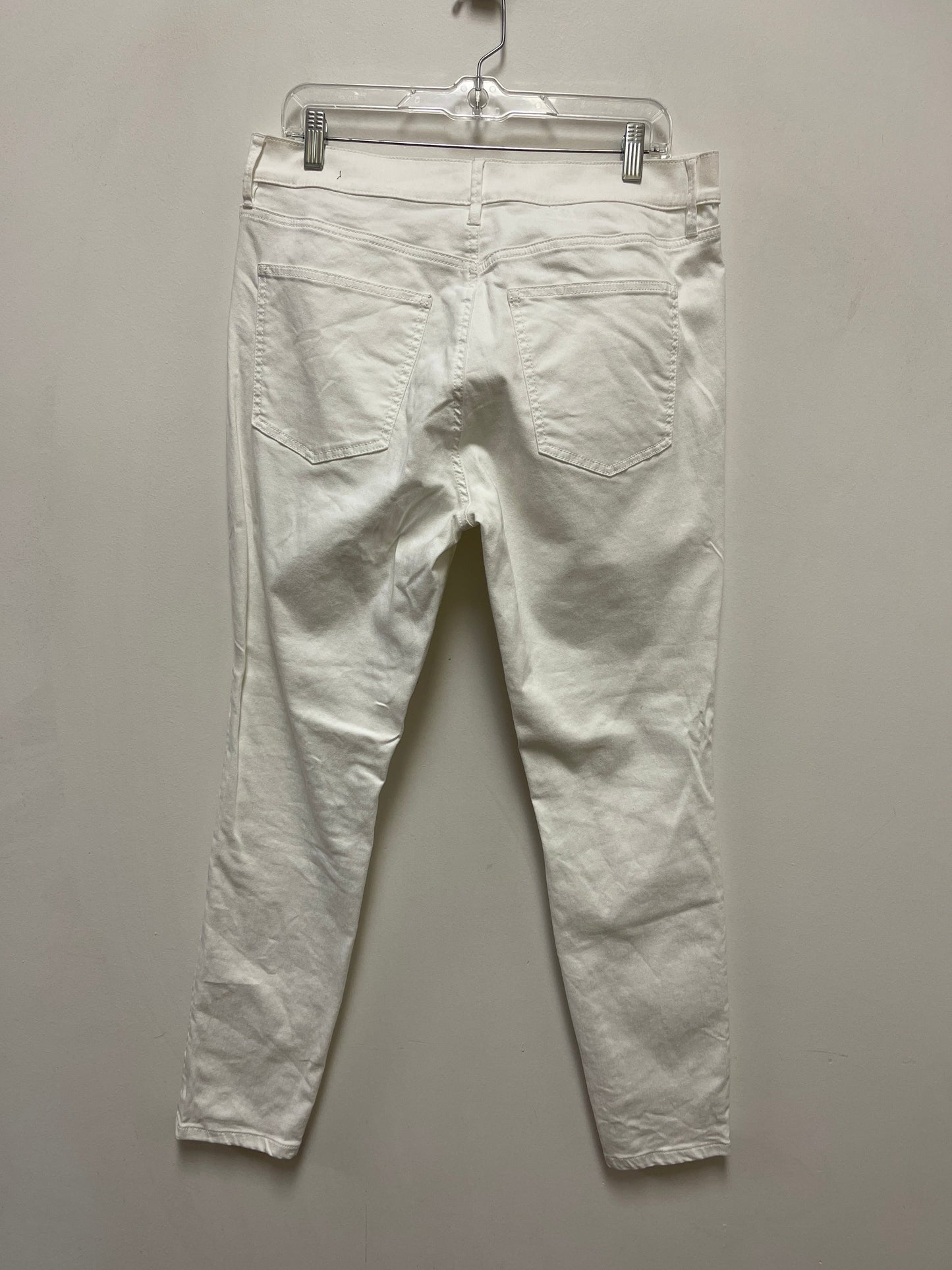 Jeans Straight By Ann Taylor In White, Size: 12