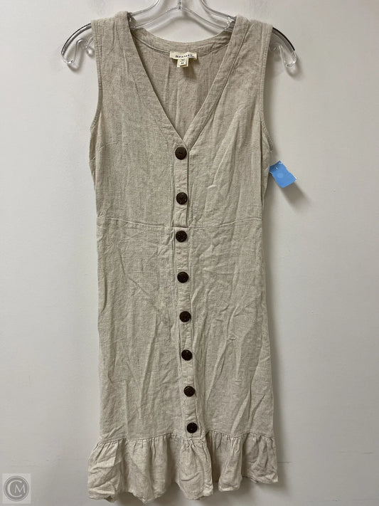 Dress Casual Midi By Monteau In Cream, Size: M