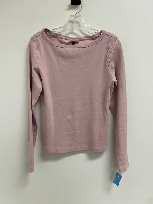 Top Long Sleeve By Universal Thread In Pink, Size: L