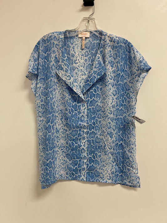 Top Short Sleeve By Laundry In Blue, Size: M