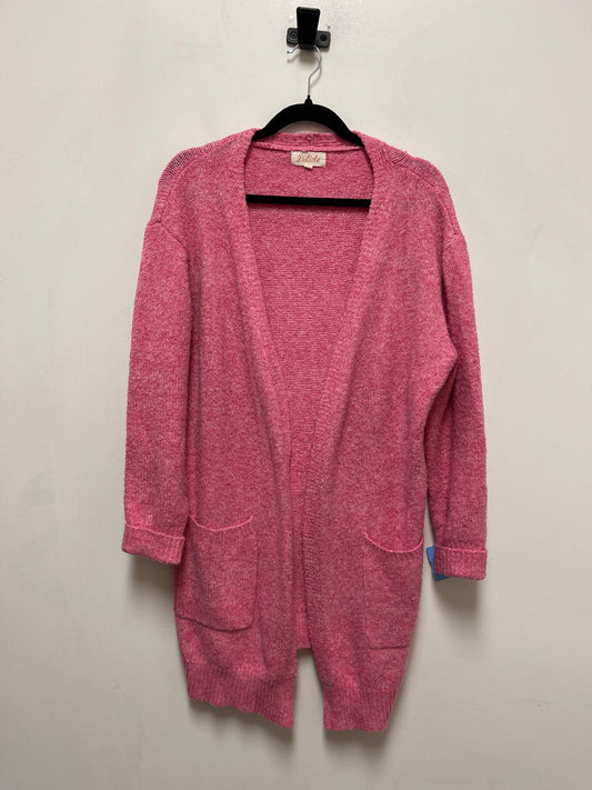 Sweater Cardigan By Listicle In Pink, Size: L