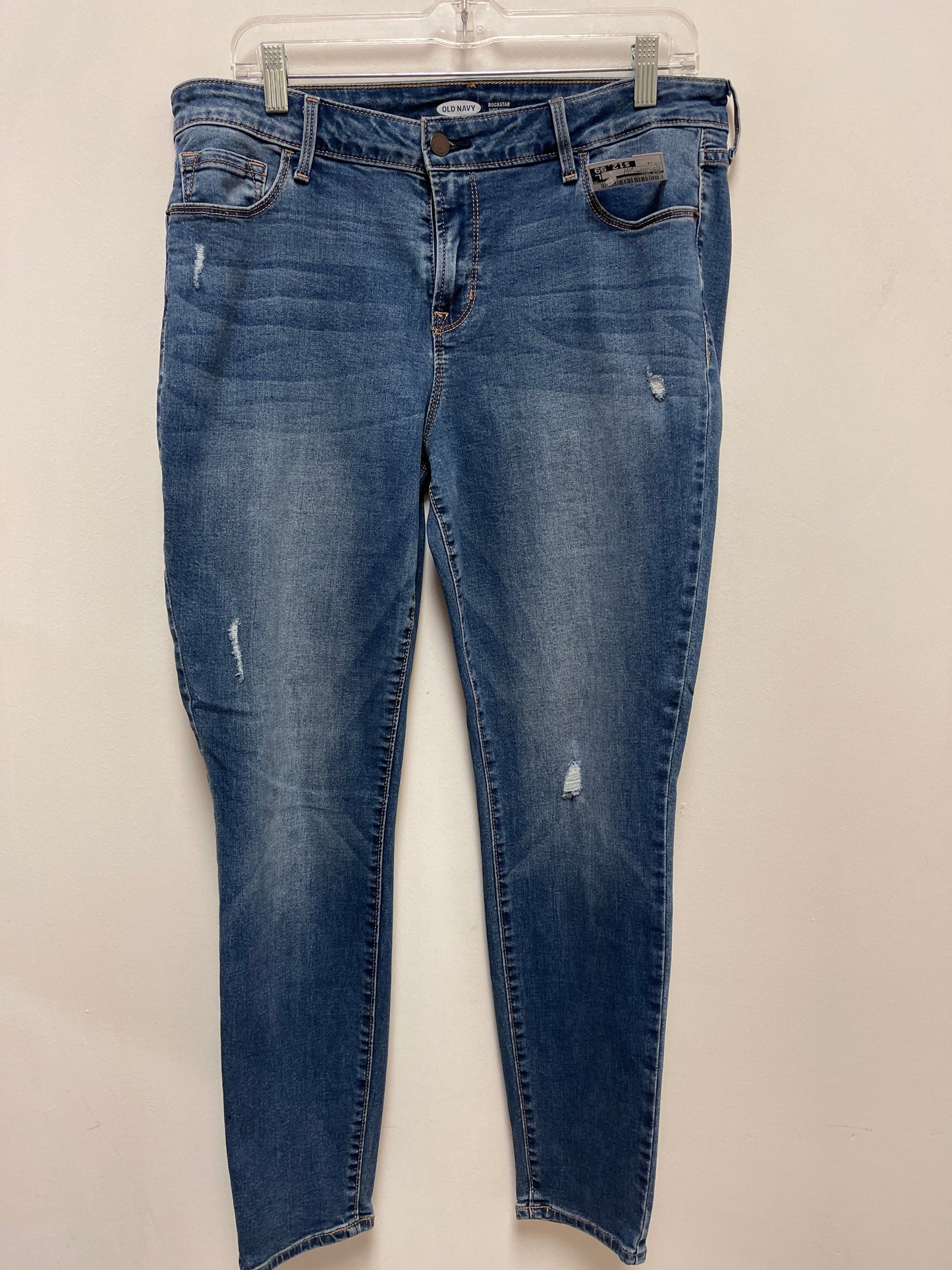 Jeans Skinny By Old Navy In Blue Denim, Size: 14