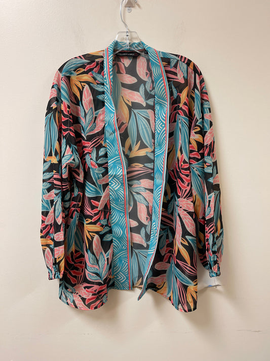 Kimono By Clothes Mentor In Multi-colored, Size: M