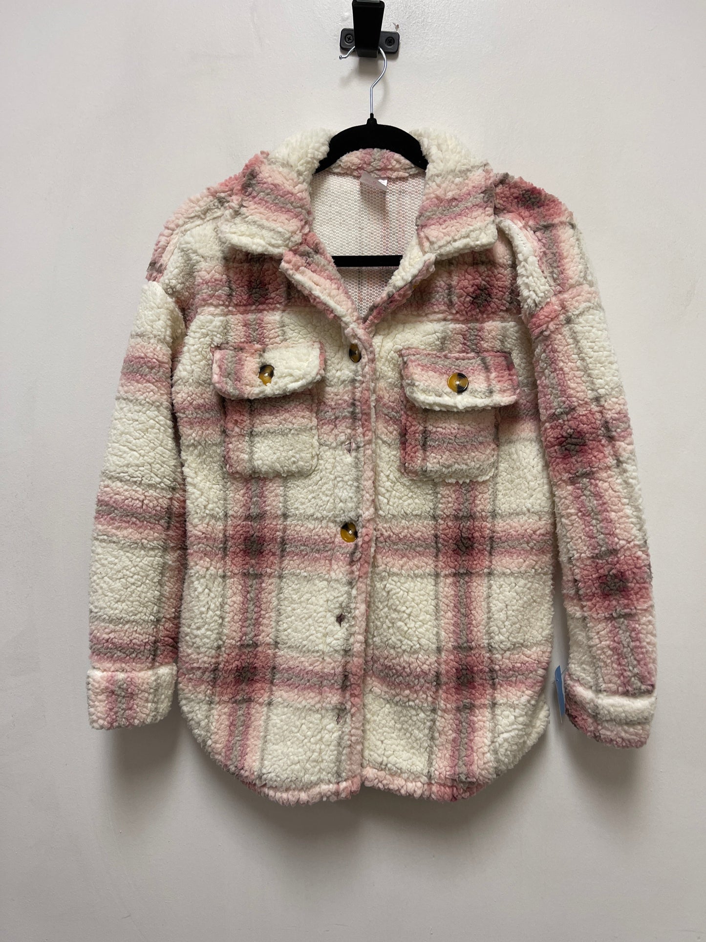 Jacket Shirt By No Boundaries In Pink, Size: Xs