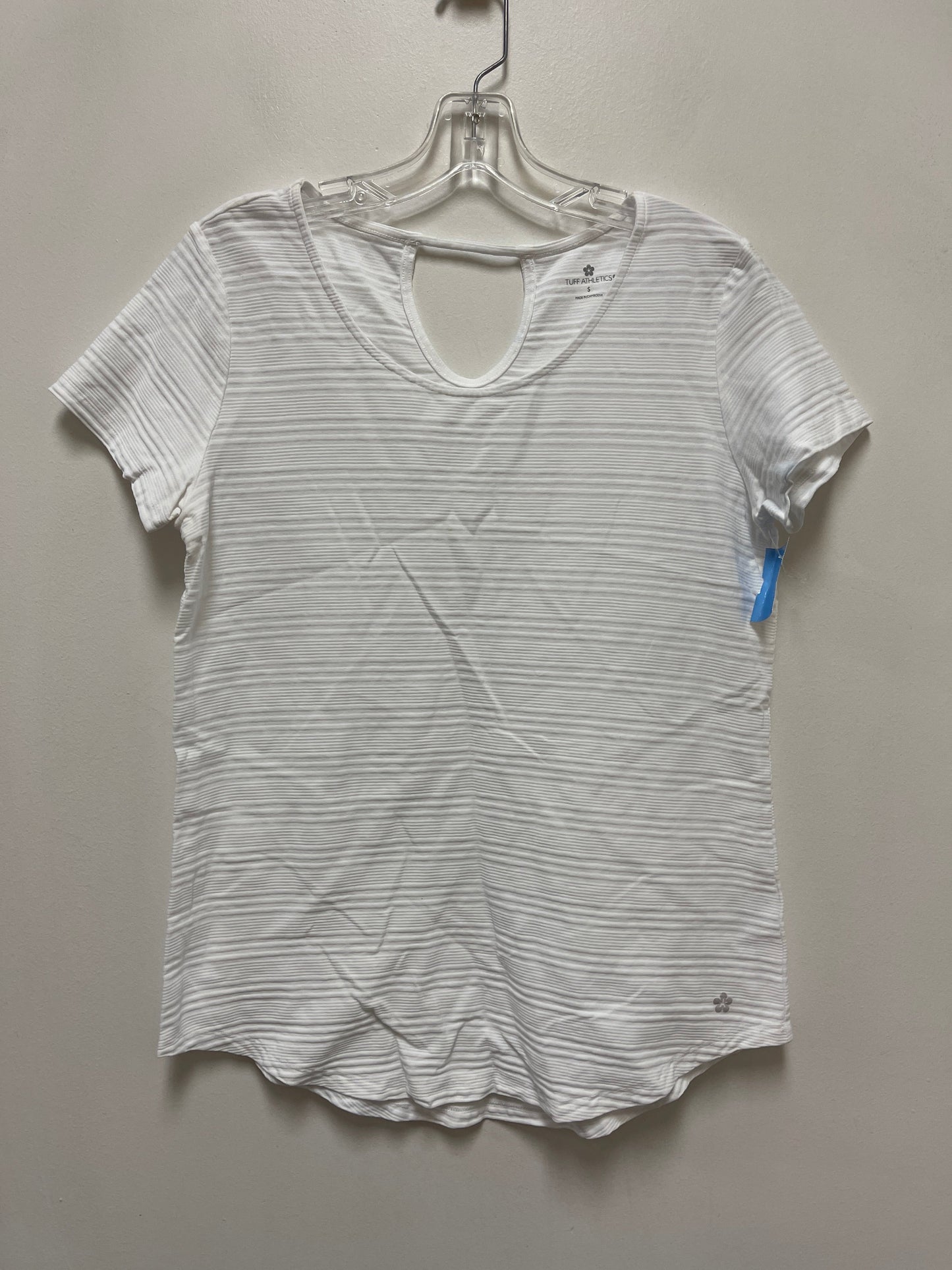 Top Short Sleeve By Tuff Athletics In White, Size: S