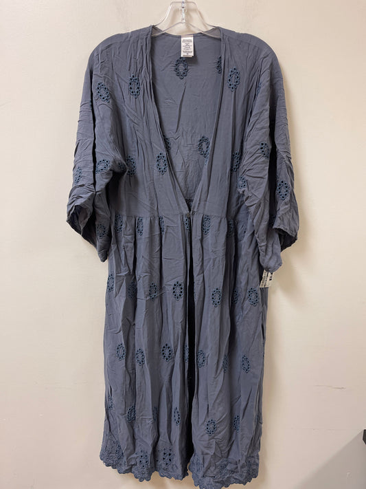 Kimono By Clothes Mentor In Blue, Size: Xl