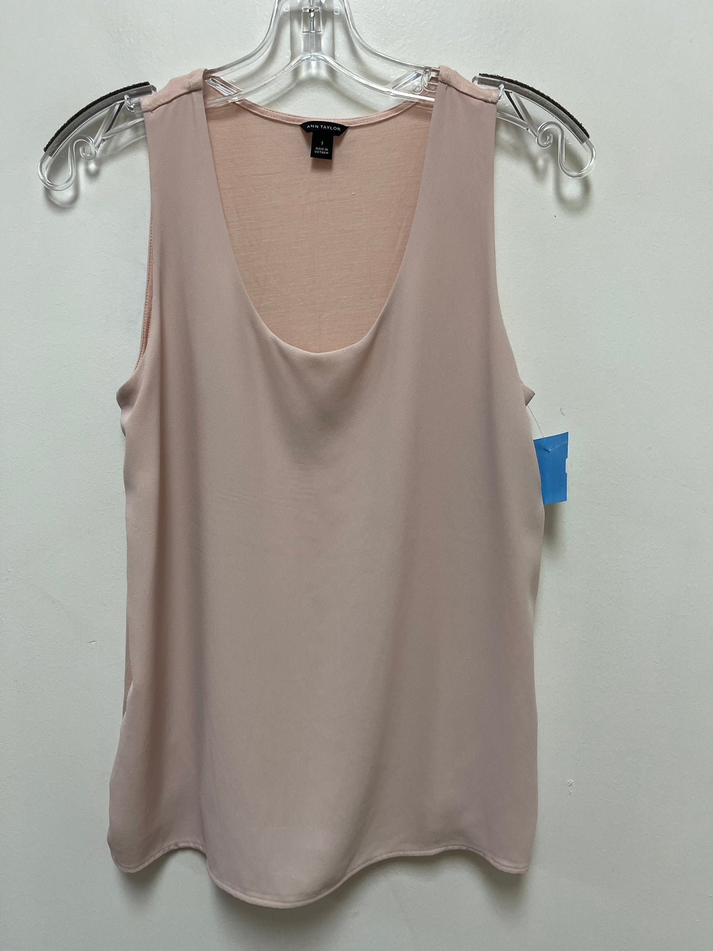 Top Sleeveless By Ann Taylor In Pink, Size: S