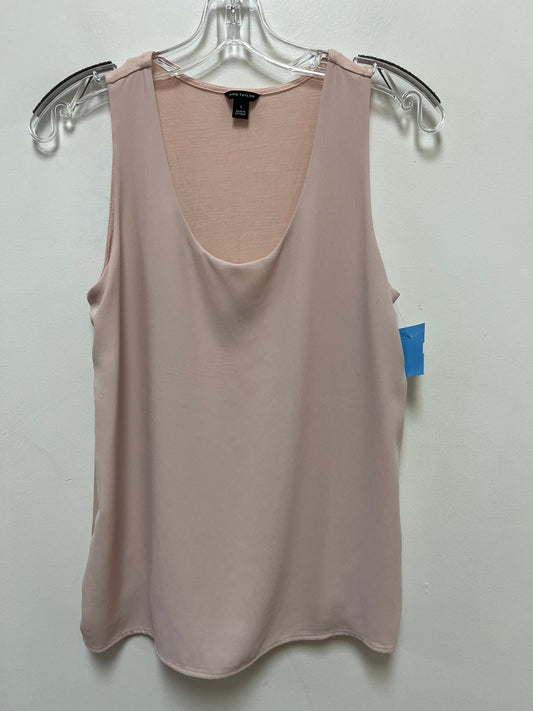 Top Sleeveless By Ann Taylor In Pink, Size: S