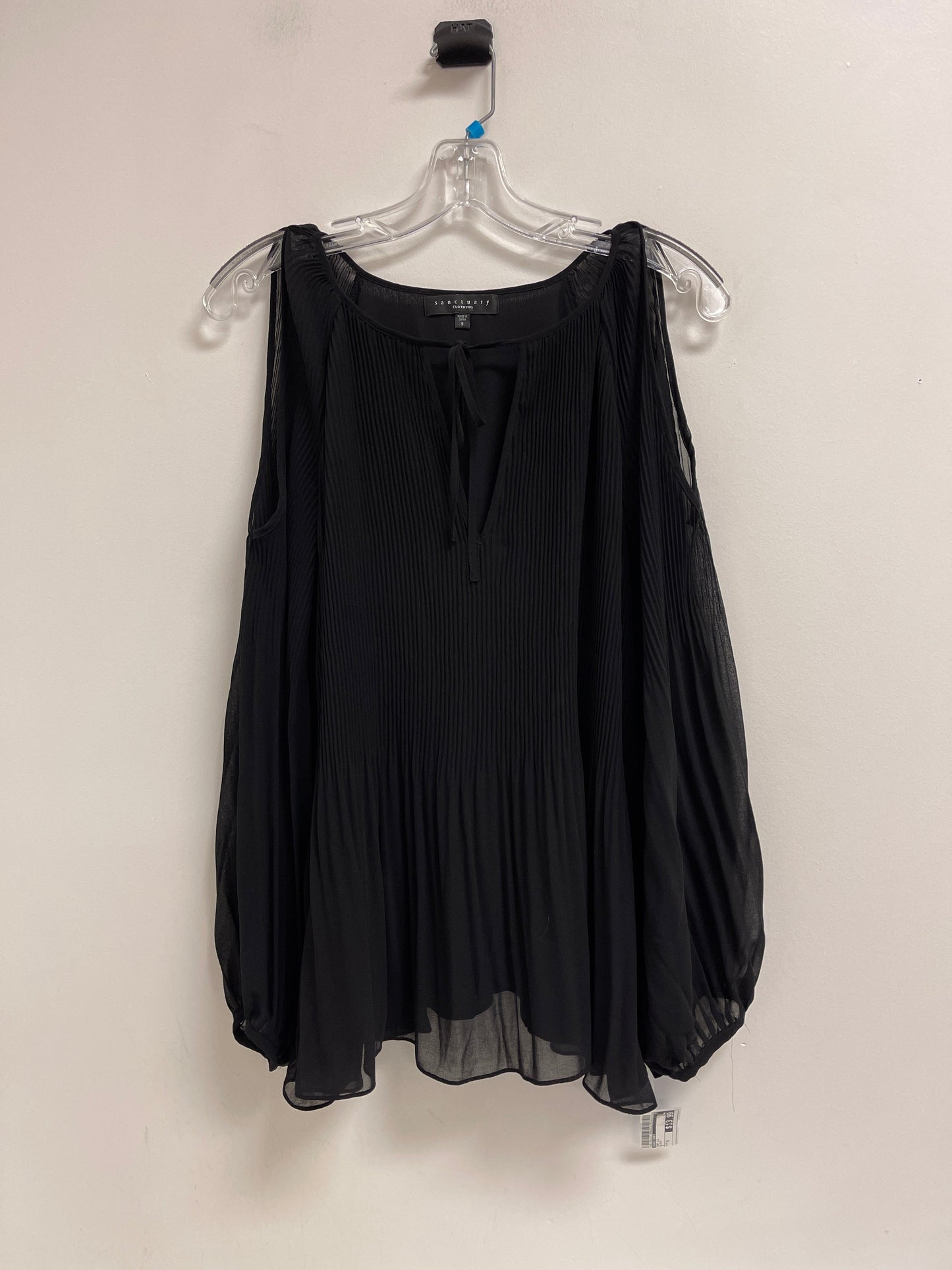 Top Long Sleeve By Sanctuary In Black, Size: S