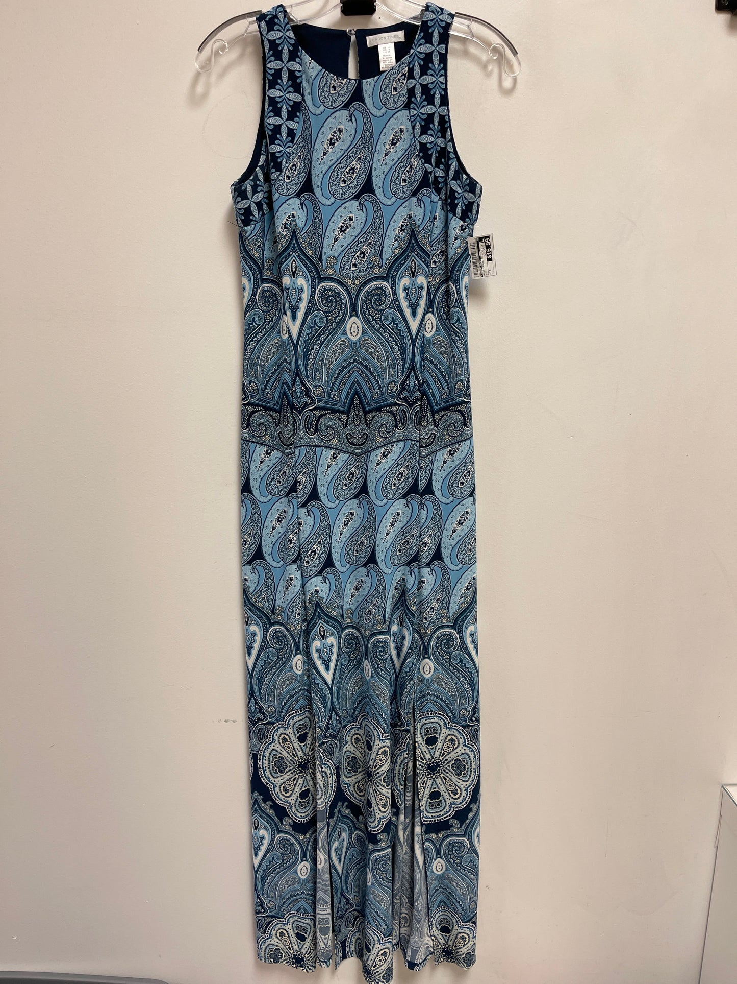 Dress Casual Maxi By London Times In Blue, Size: S