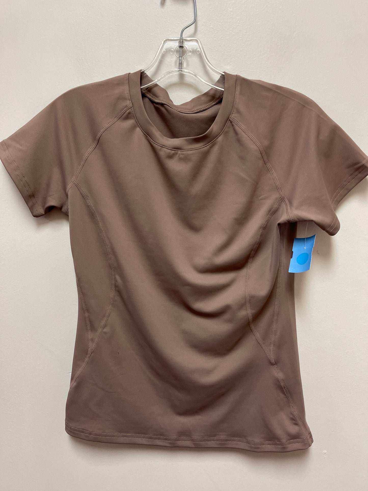 Athletic Top Short Sleeve By Clothes Mentor In Tan, Size: S