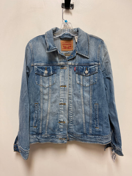 Jacket Denim By Levis In Blue Denim, Size: L