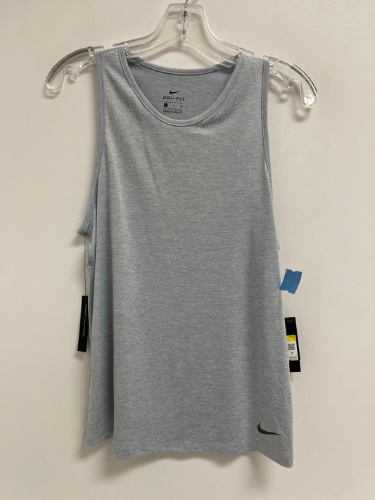 Athletic Tank Top By Nike Apparel In Grey, Size: S