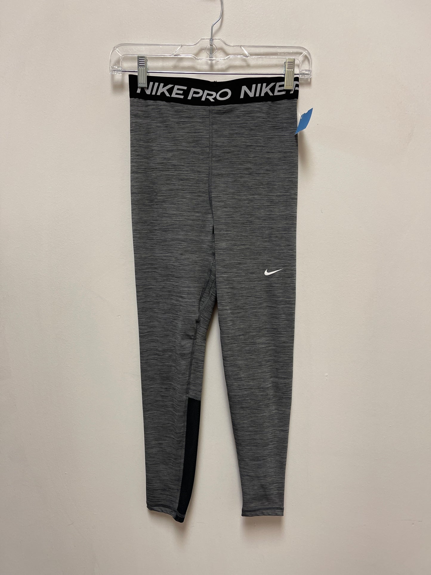 Athletic Leggings By Nike Apparel In Grey, Size: S