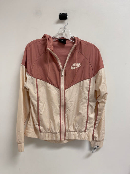 Athletic Jacket By Nike Apparel In Pink, Size: S