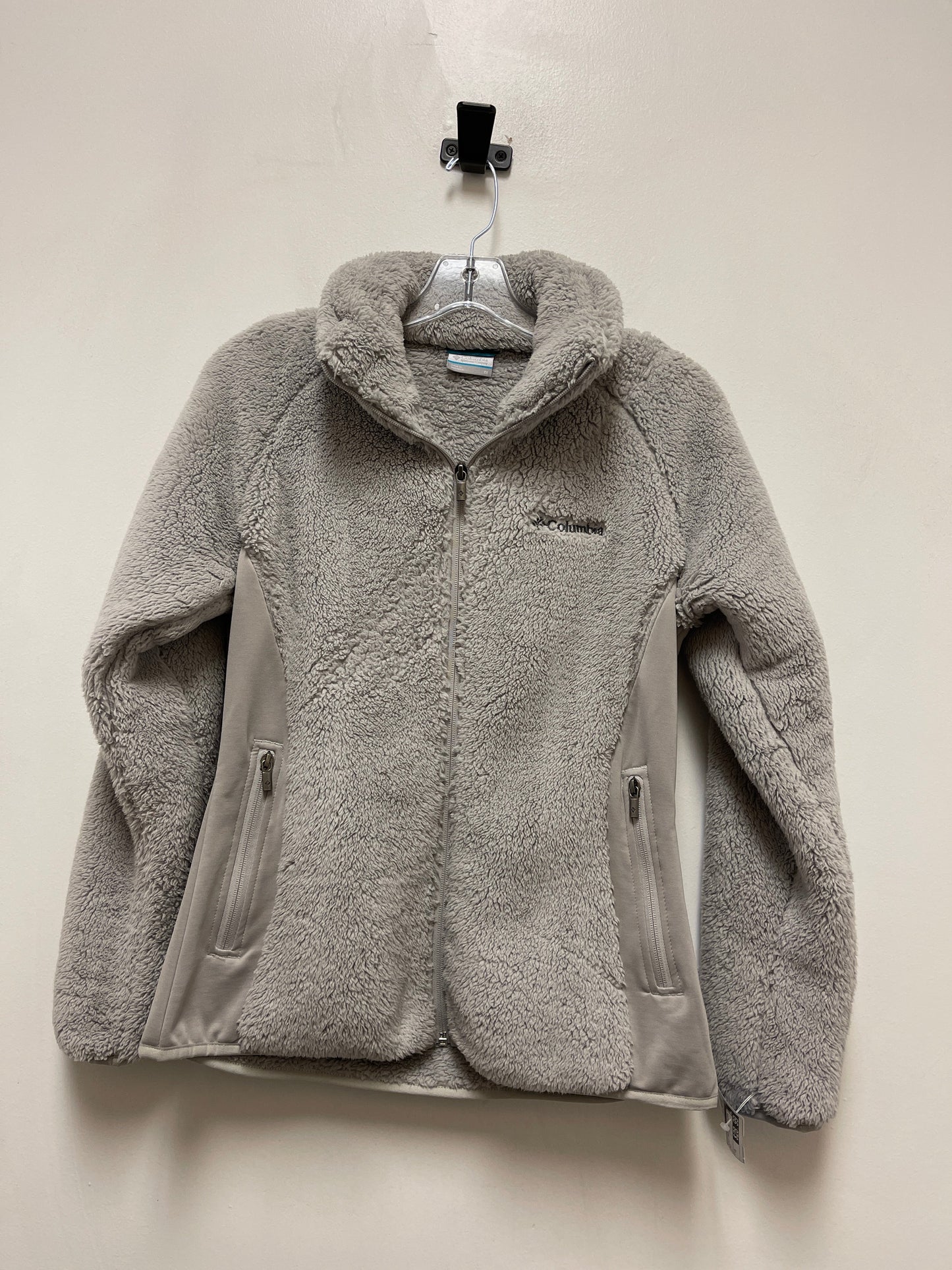 Jacket Faux Fur & Sherpa By Columbia In Grey, Size: M