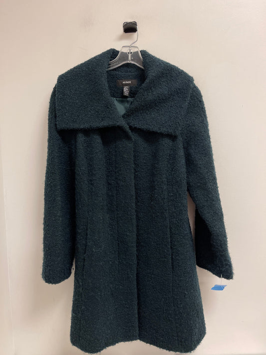 Coat Faux Fur & Sherpa By Alfani In Green, Size: S