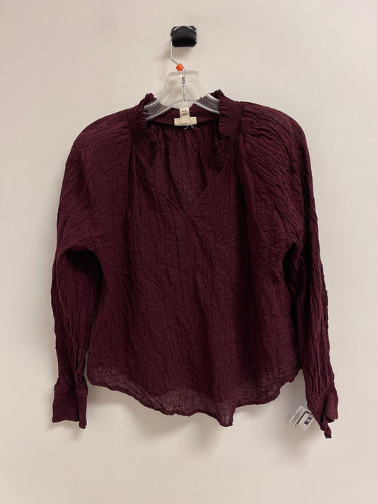 Top Long Sleeve By Ana In Purple, Size: S