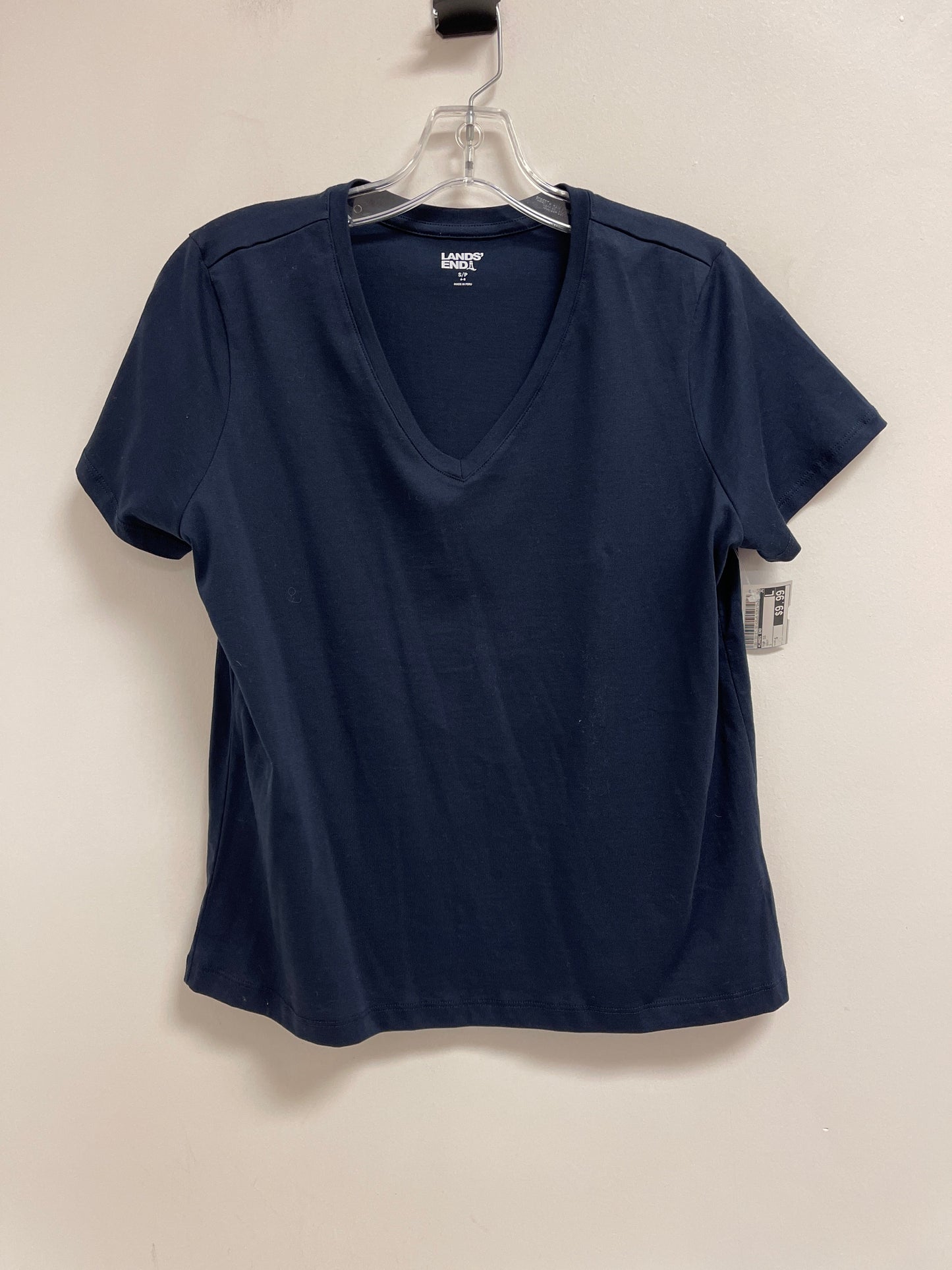 Top Short Sleeve By Lands End In Navy, Size: S