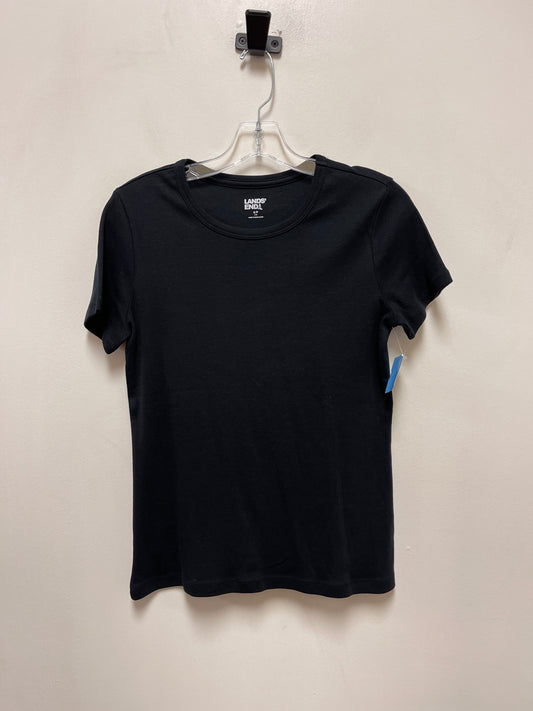 Top Short Sleeve By Lands End In Black, Size: S