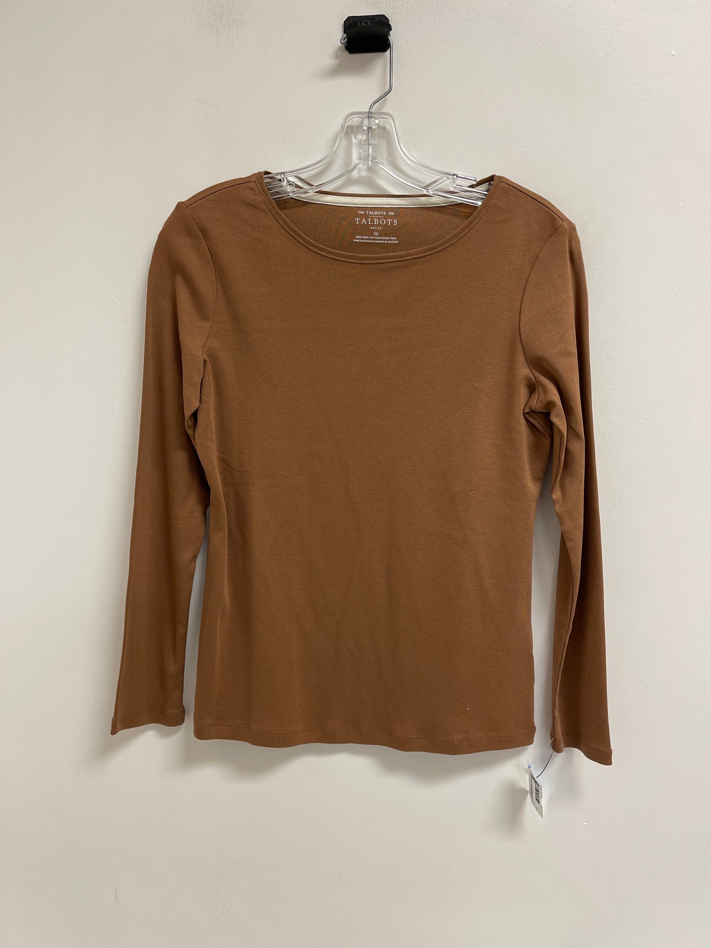 Top Long Sleeve By Talbots In Brown, Size: S