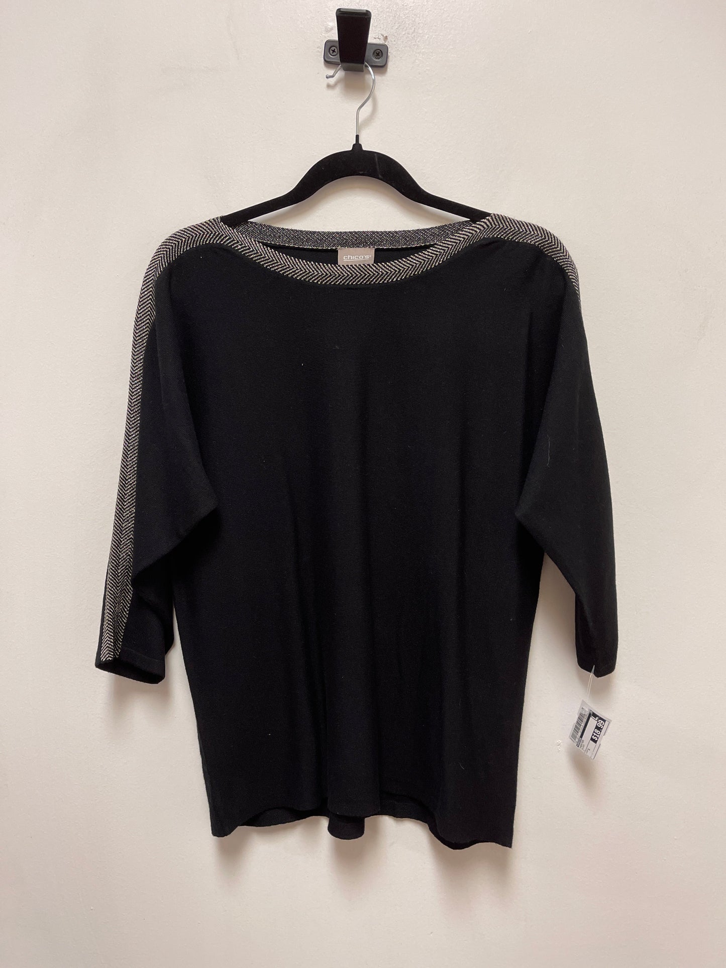 Sweater By Chicos In Black, Size: S