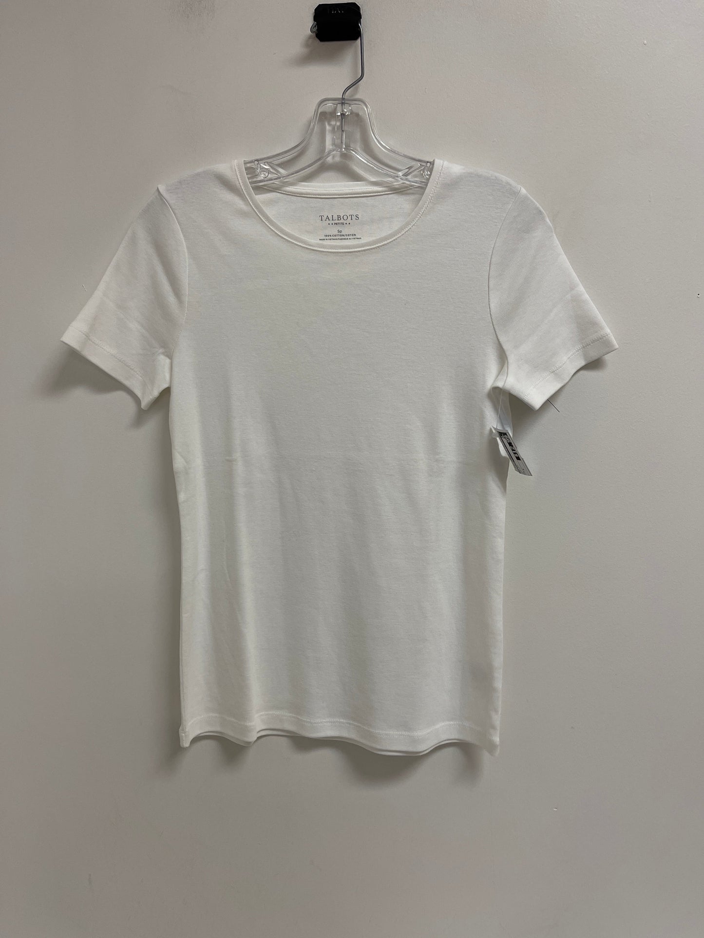 Top Short Sleeve By Talbots In White, Size: S