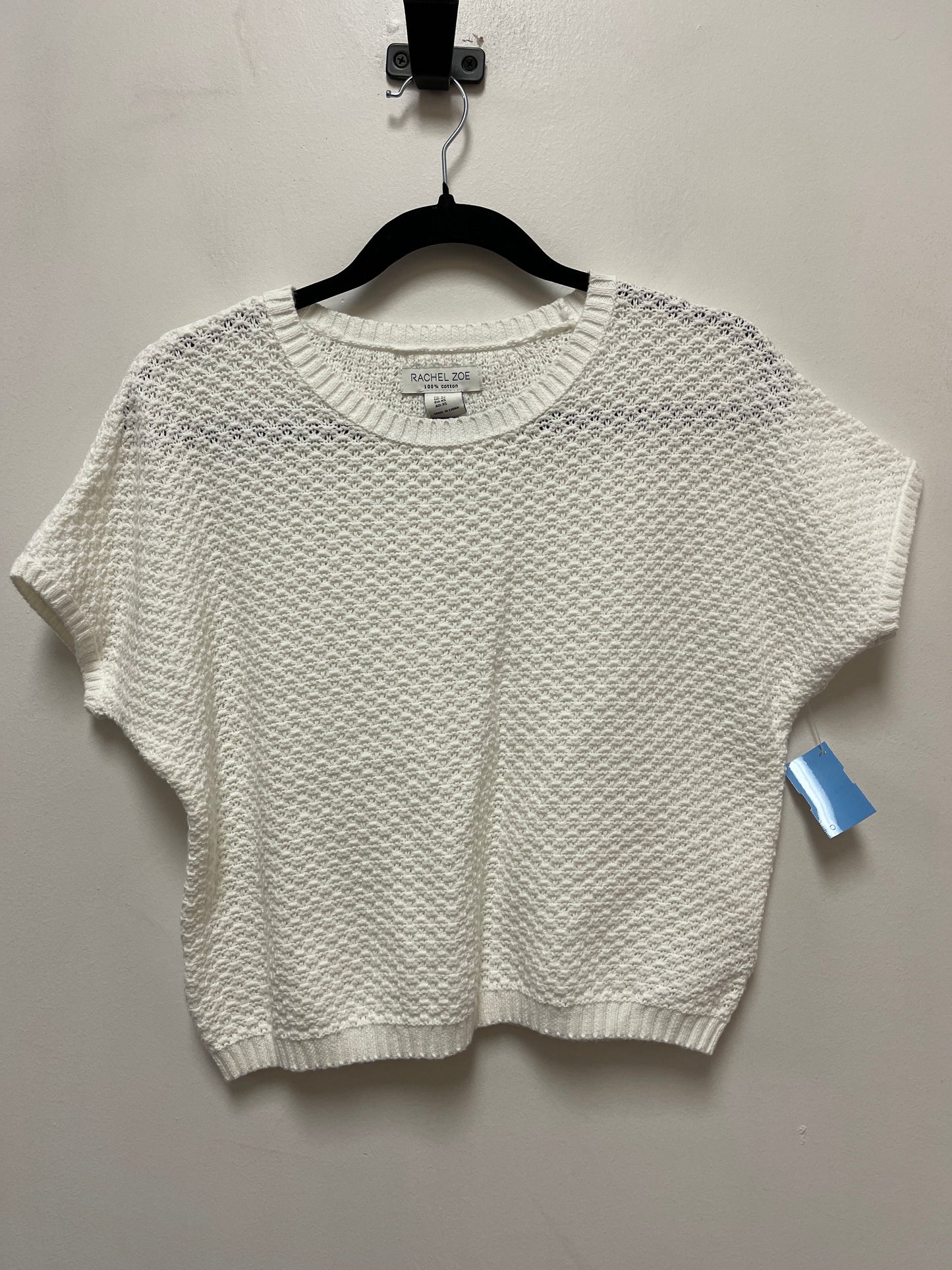 Sweater Short Sleeve By Rachel Zoe In White, Size: Xs