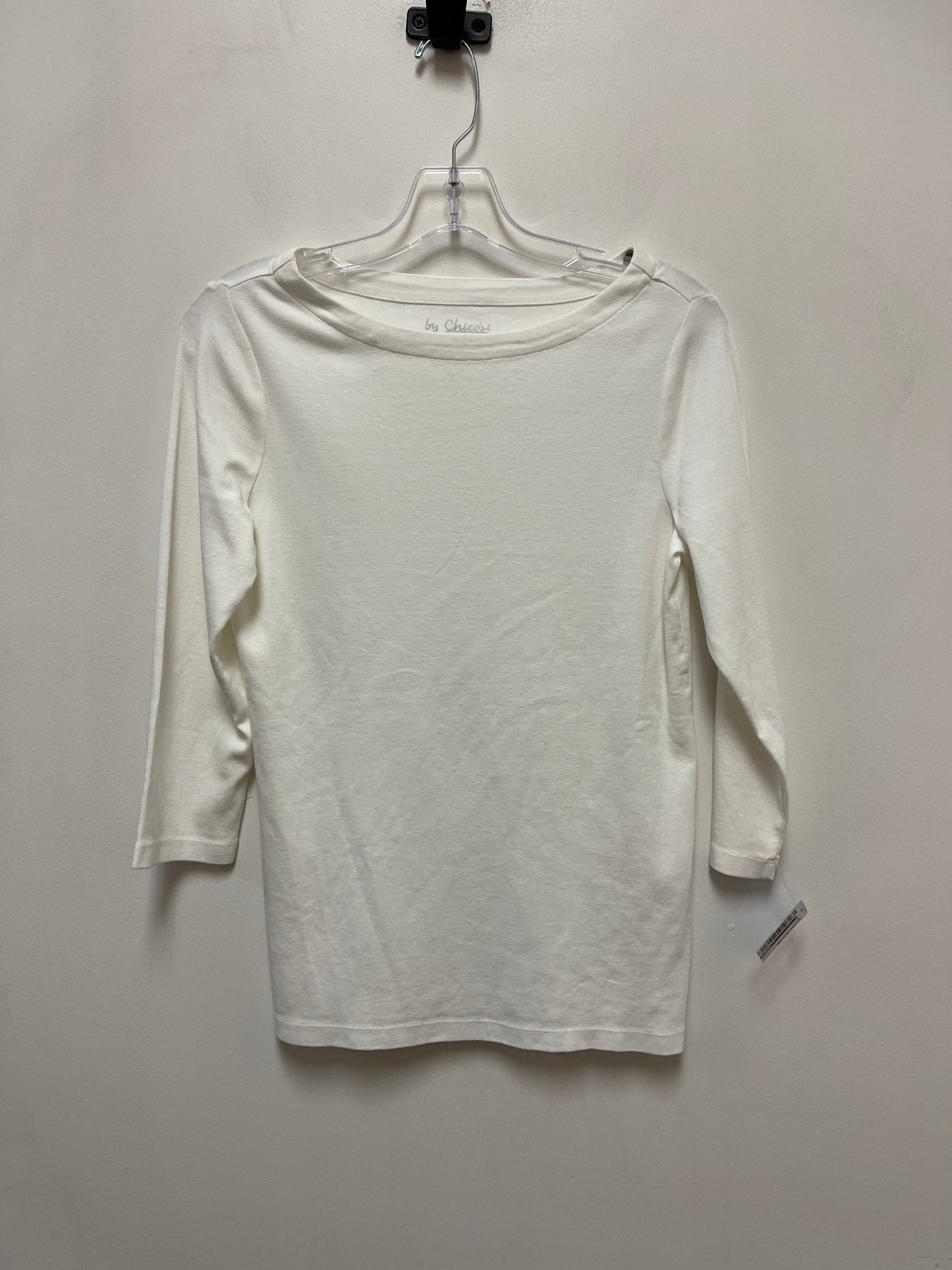 Top Long Sleeve By Chicos In White, Size: S