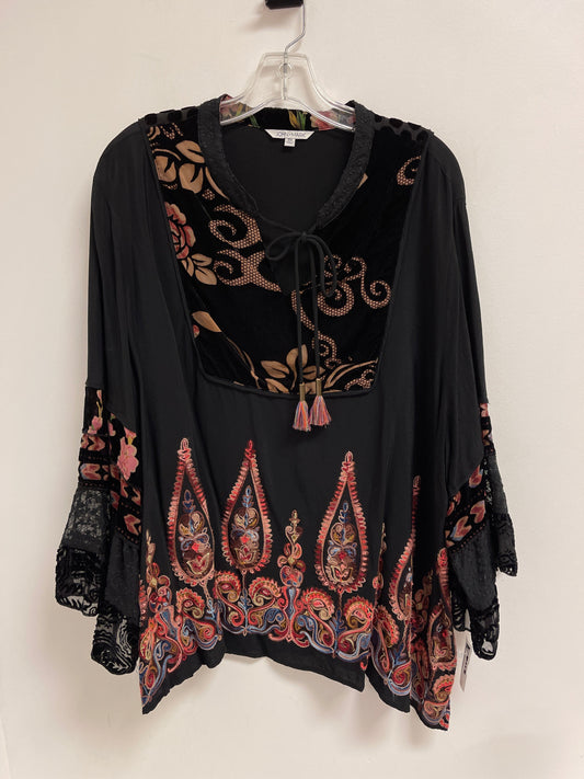 Top Long Sleeve By Karen Kane In Black, Size: 3x