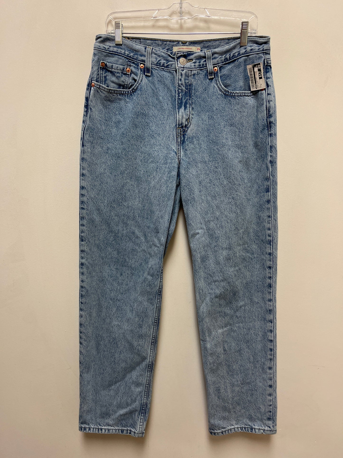 Jeans Straight By Levis In Blue Denim, Size: 8