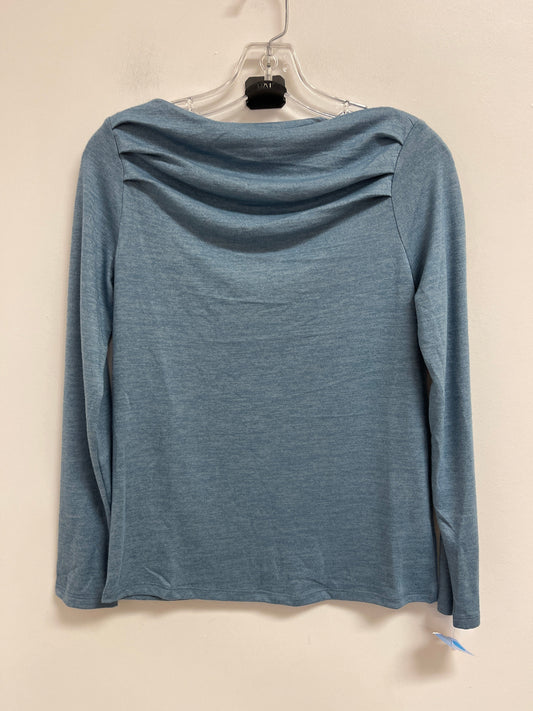 Top Long Sleeve By Bobeau In Blue, Size: S