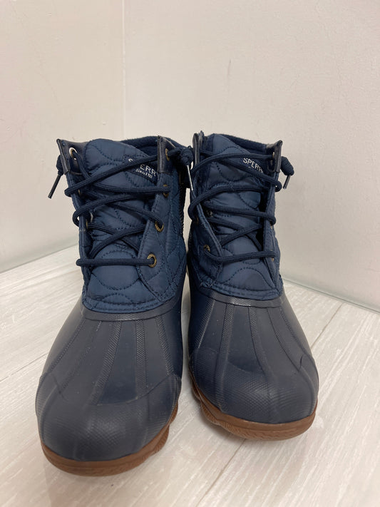 Boots Rain By Sperry In Navy, Size: 7