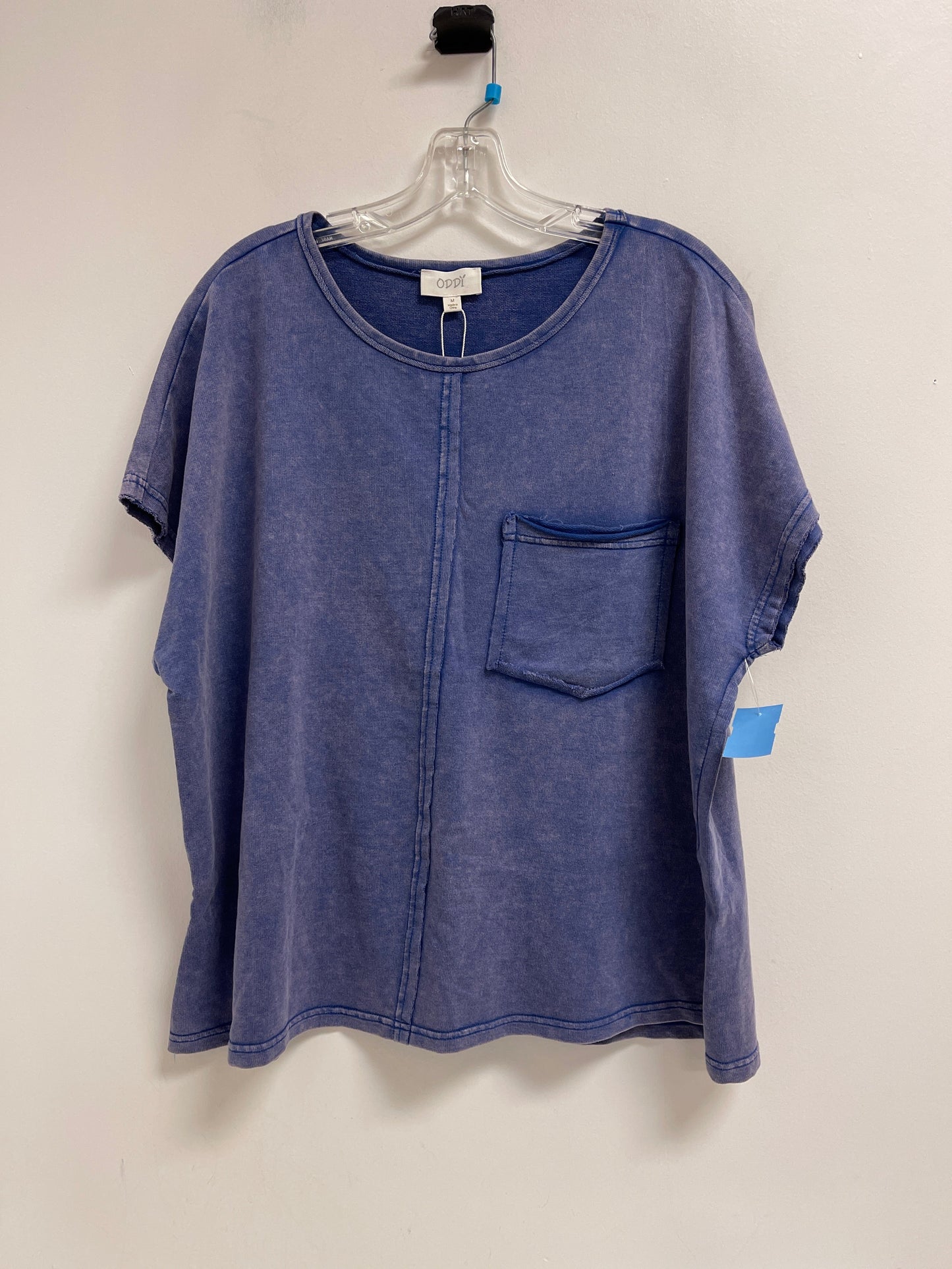 Top Short Sleeve By Oddi In Blue, Size: M