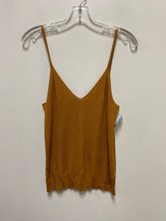 Tank Top By Anthropologie In Yellow, Size: S