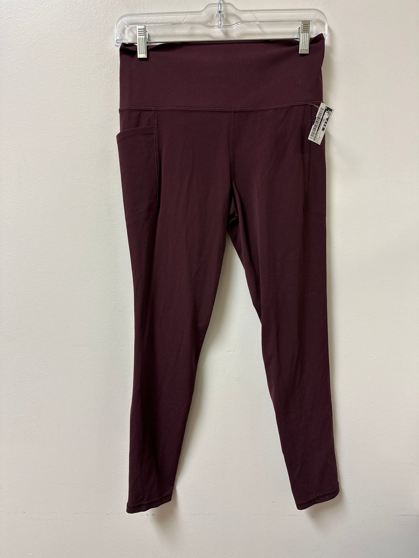 Athletic Leggings By Athleta In Red, Size: M