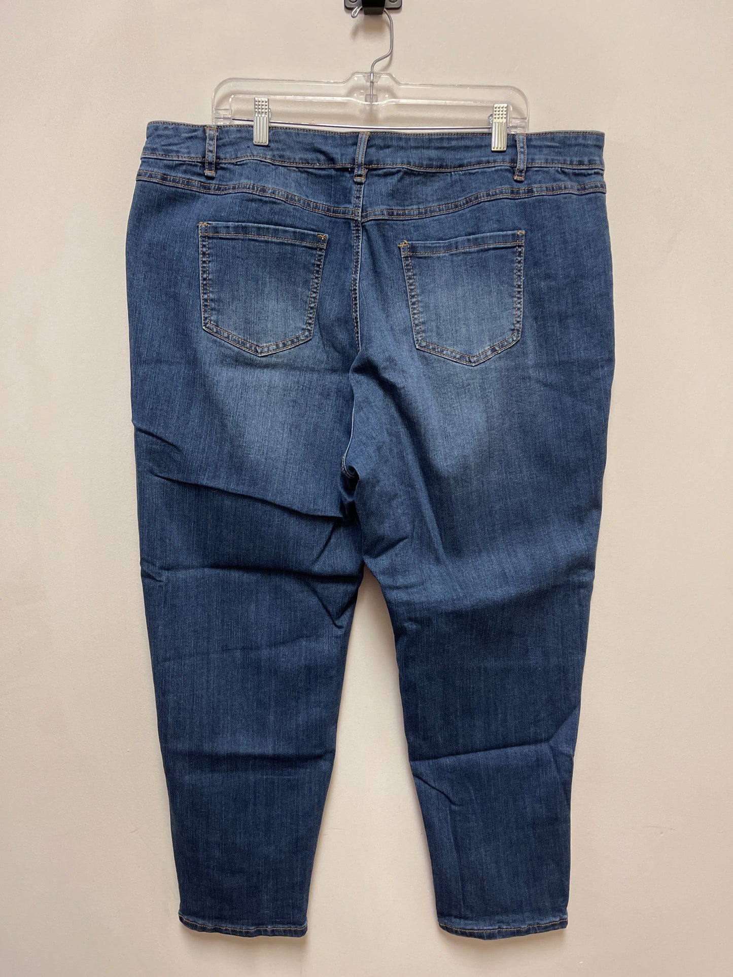 Jeans Skinny By Avenue In Blue Denim, Size: 22