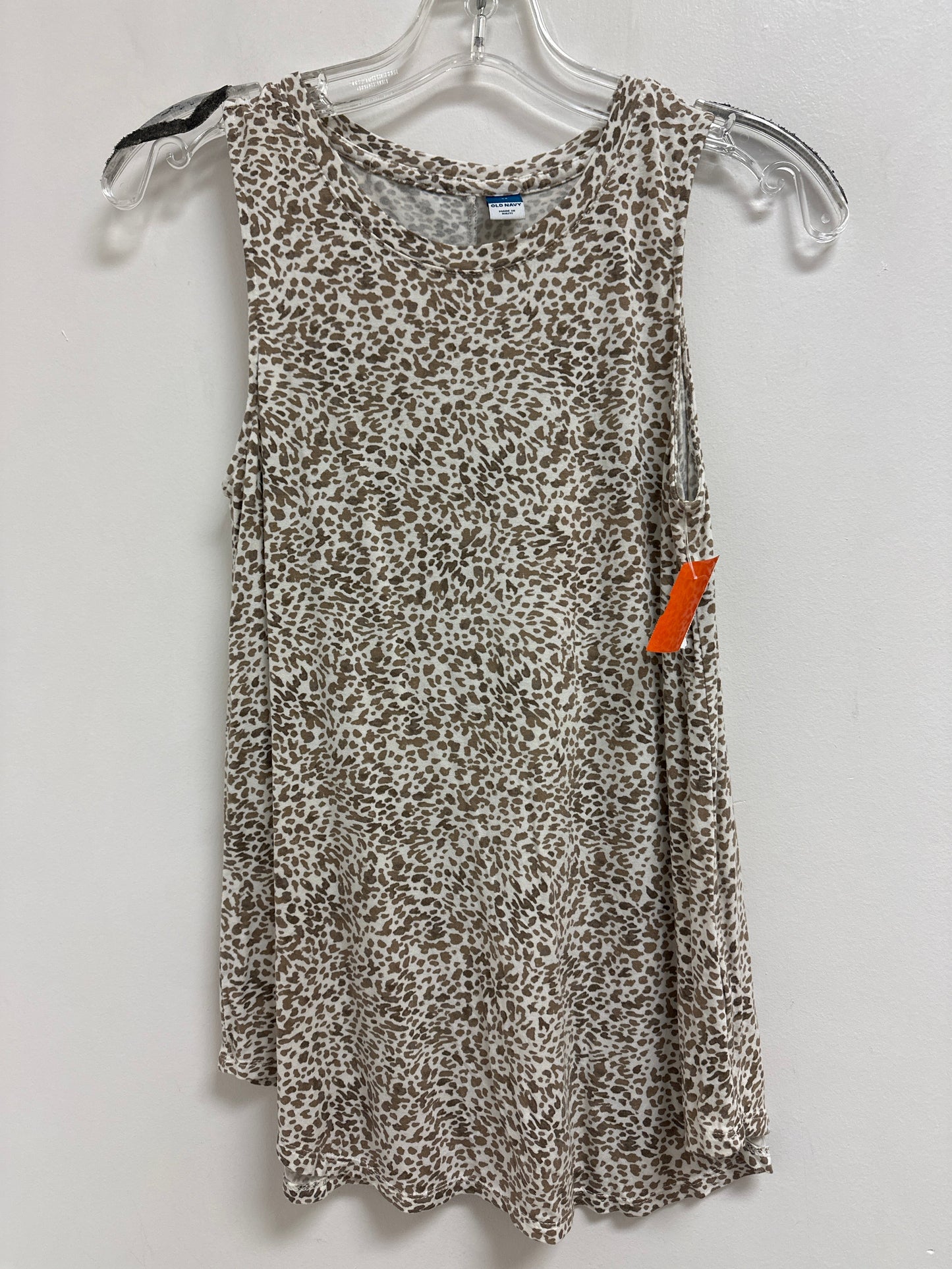 Top Sleeveless By Old Navy In Animal Print, Size: Xs