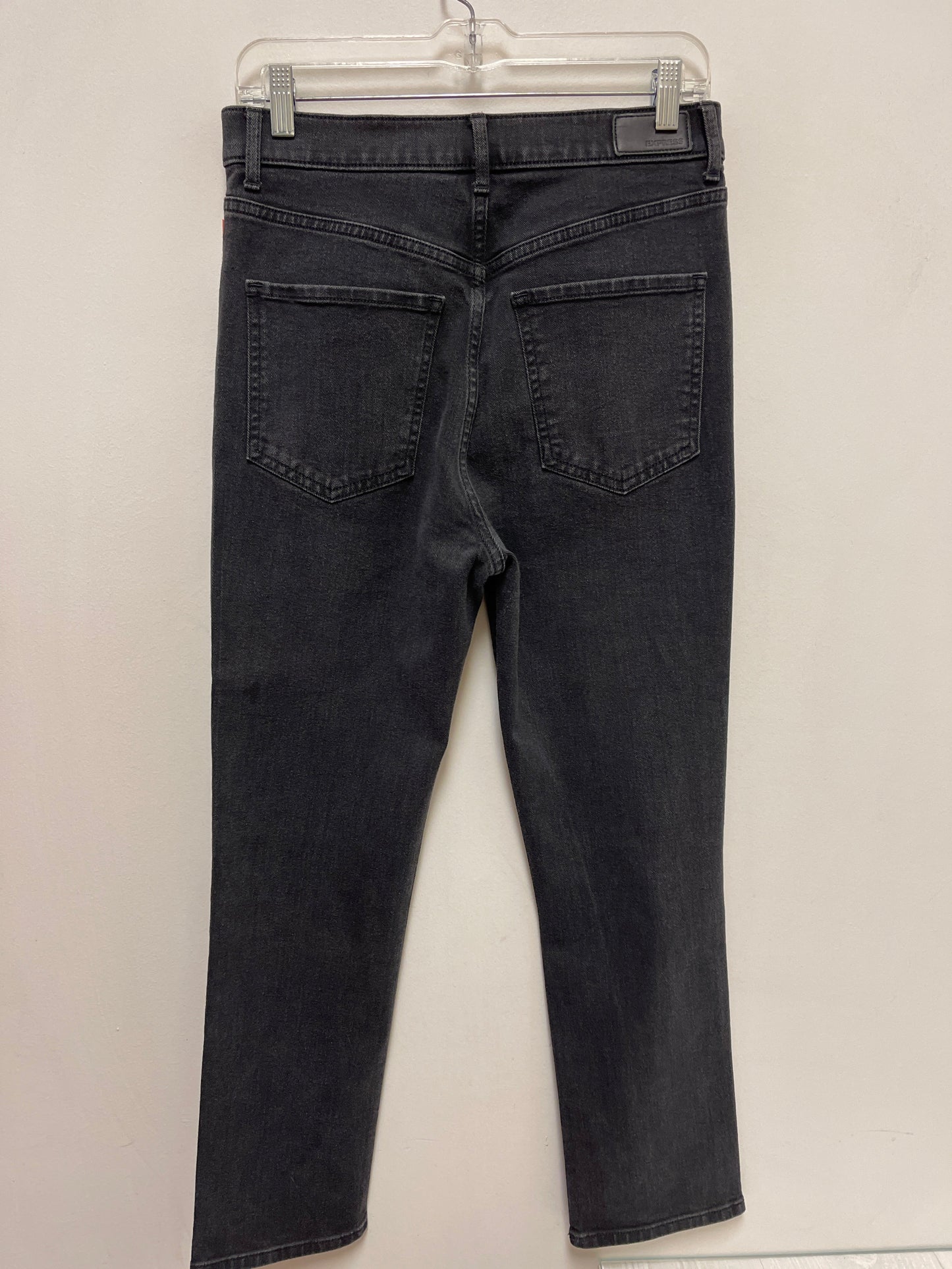 Jeans Straight By Express In Black, Size: 6