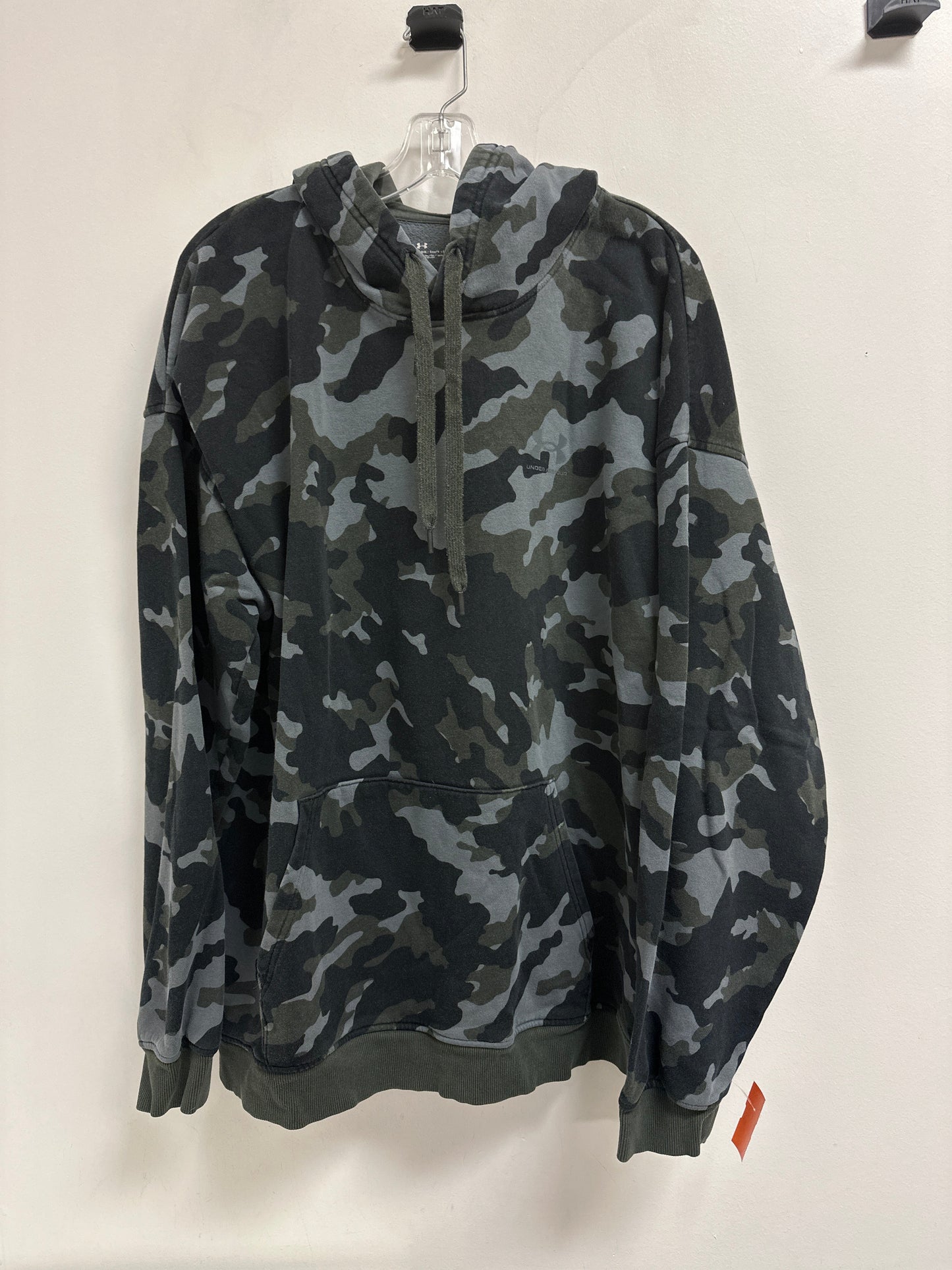 Athletic Sweatshirt Hoodie By Under Armour In Camouflage Print, Size: 2x