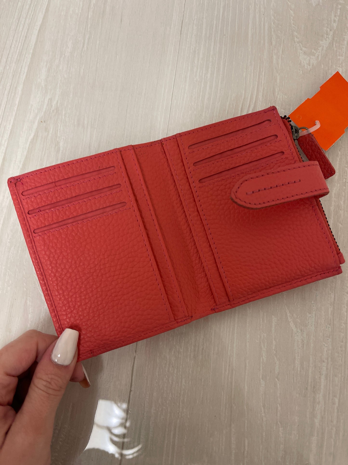 Wallet Leather By Clothes Mentor, Size: Medium