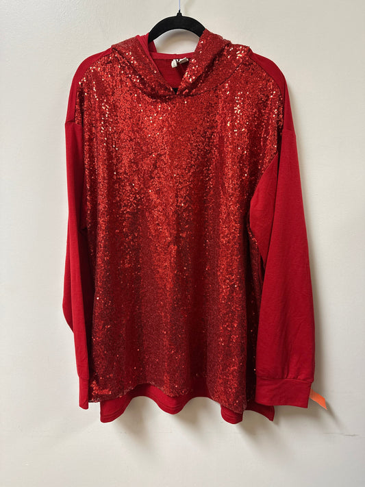 Sweater By Cato In Red, Size: 3x