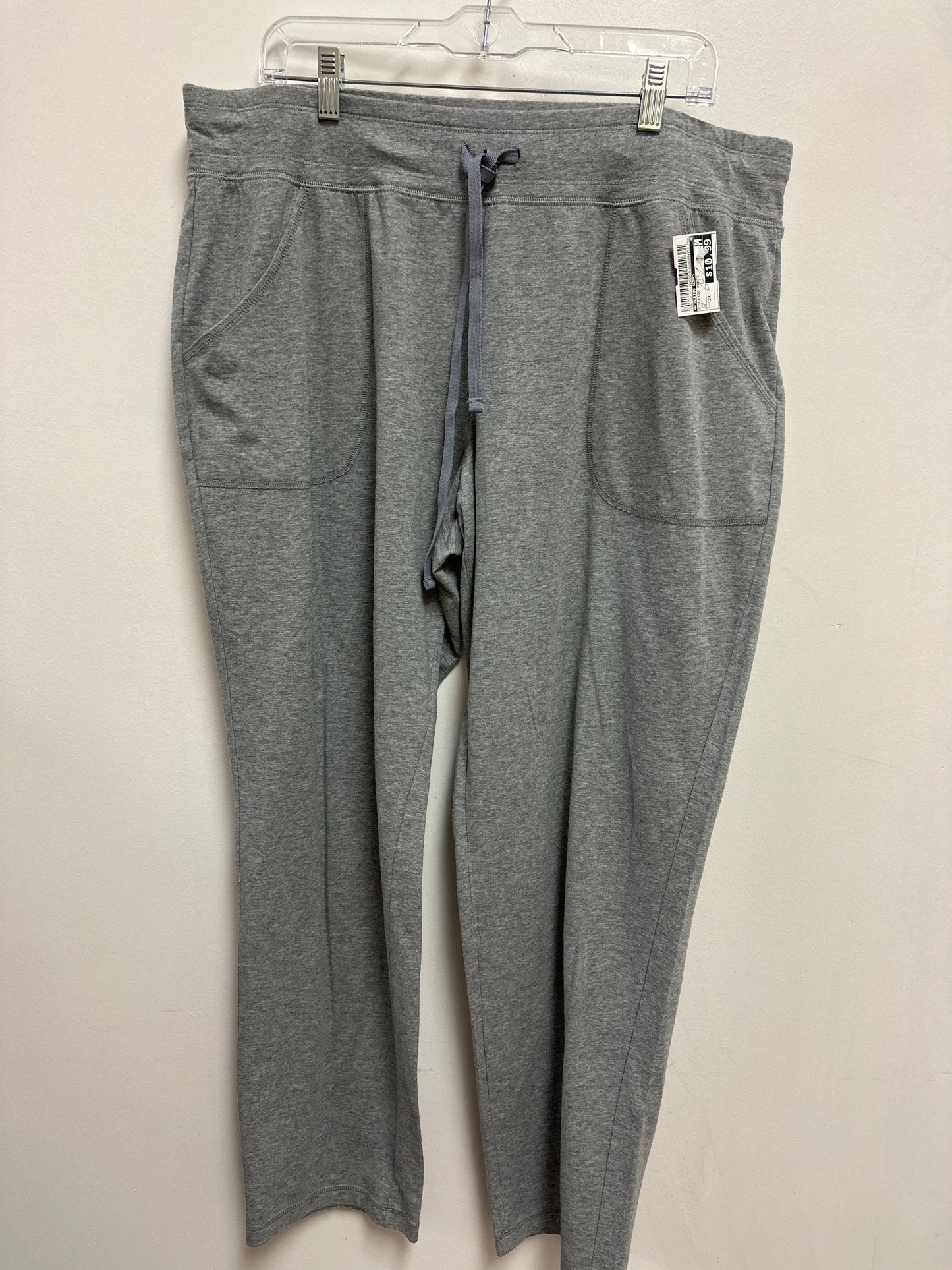 Athletic Pants By Athletic Works In Grey, Size: 2x