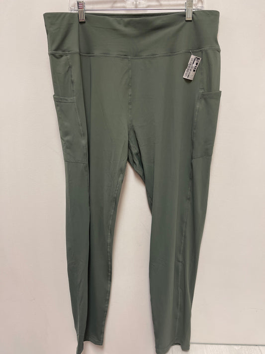 Athletic Leggings By Clothes Mentor In Green, Size: 4x