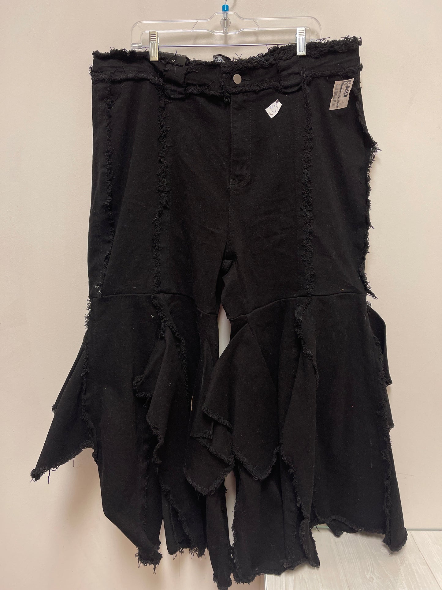 Jeans Wide Leg By Clothes Mentor In Black, Size: 3x