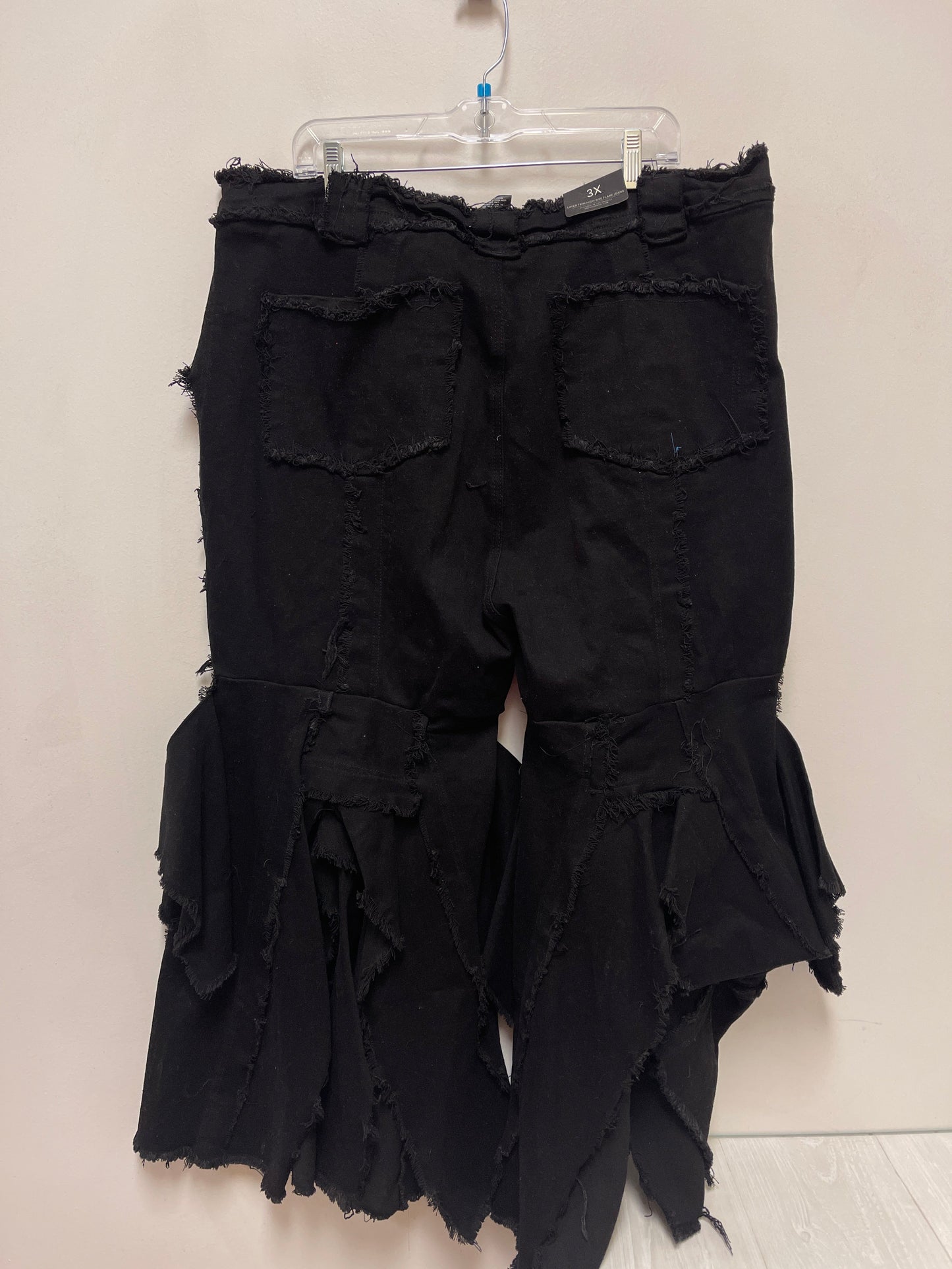 Jeans Wide Leg By Clothes Mentor In Black, Size: 3x