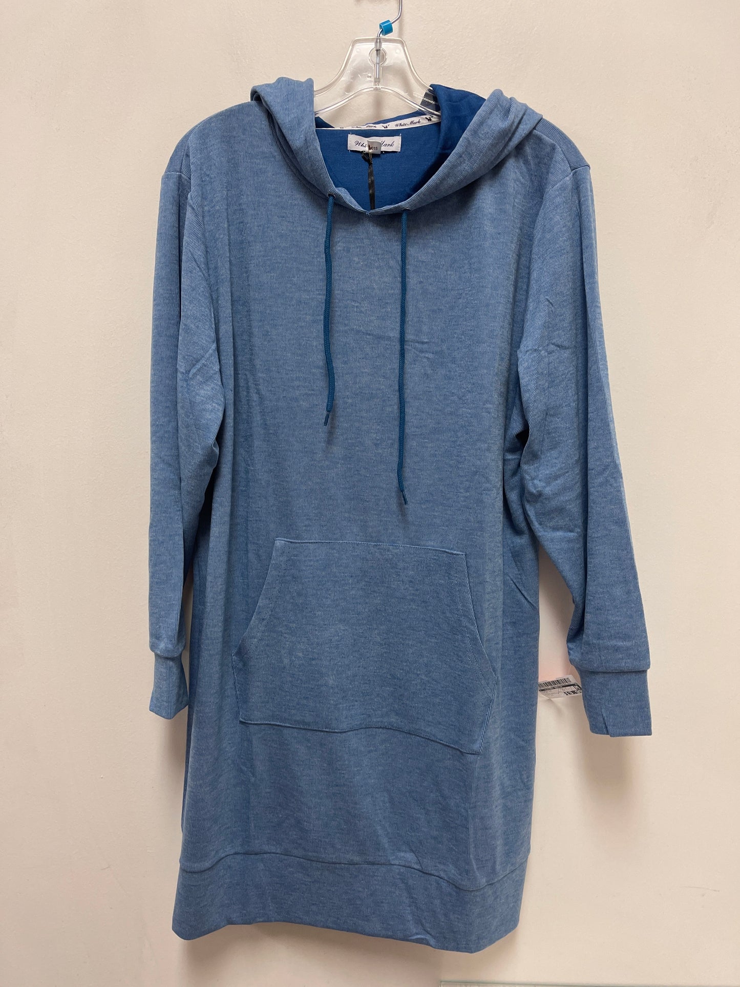 Tunic Long Sleeve By Clothes Mentor In Blue, Size: 1x