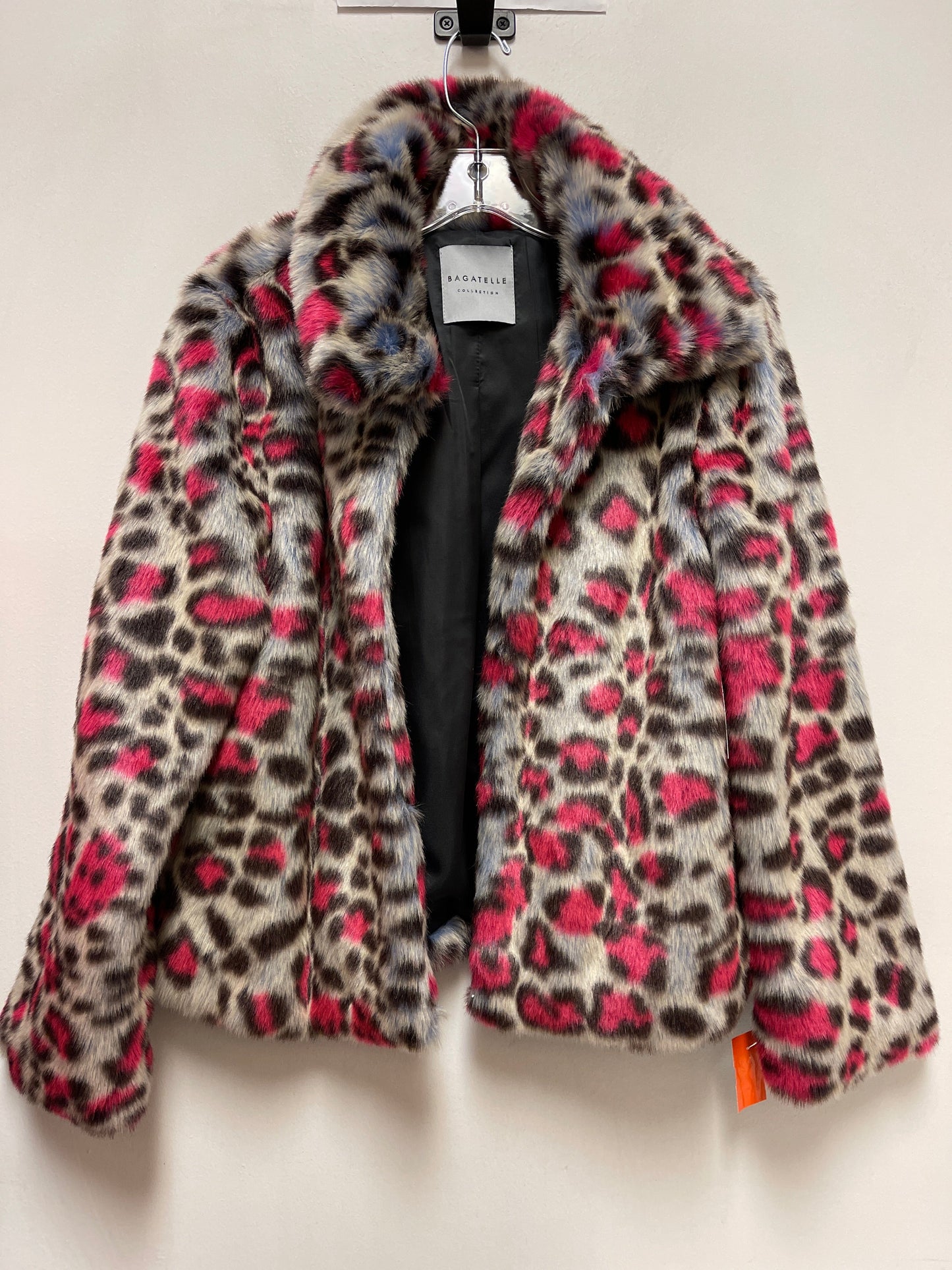 Coat Faux Fur & Sherpa By Cmc In Pink, Size: S