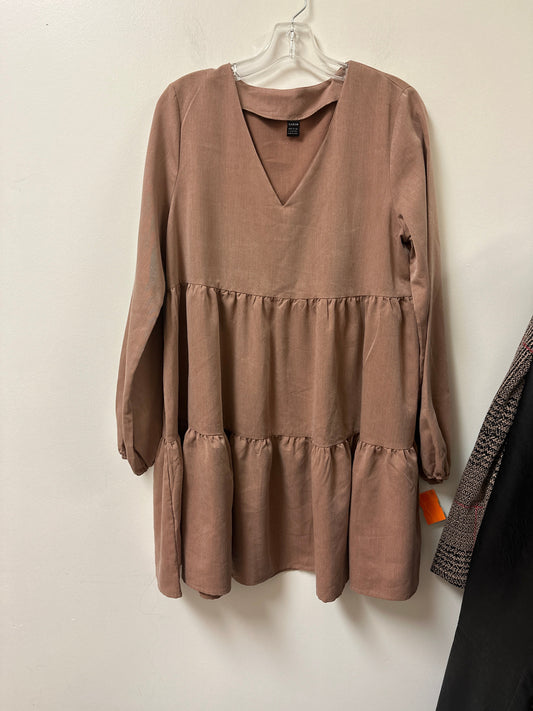 Dress Casual Short By Shein In Brown, Size: L