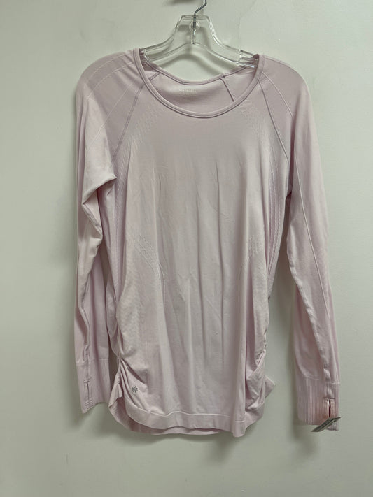 Athletic Top Long Sleeve Crewneck By Athleta In Pink, Size: L